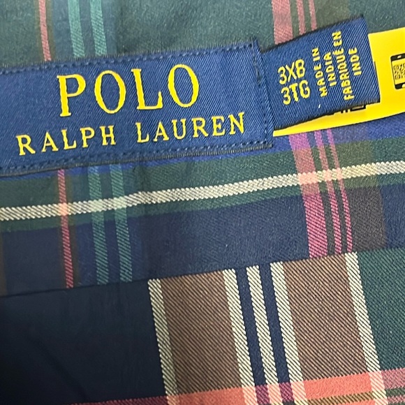 Polo Ralph Lauren 60/1 Yd Twill-clbrnppcs-l Men's Classic Fit Plaid 100% Cotton - Picture 5 of 16